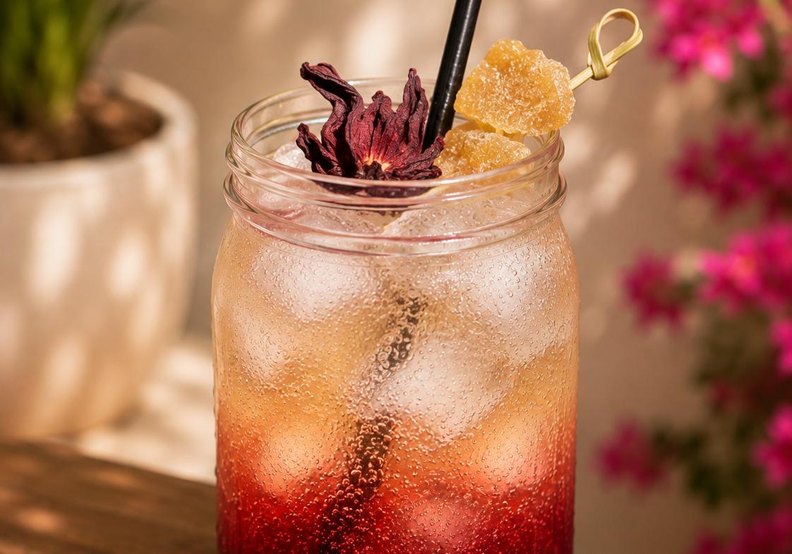 Hibiscus Ginger Spritz